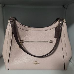 COACH SHOULDER MAUVE CRANBERRY PURSE